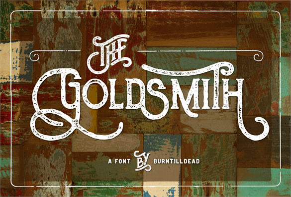 goldsmith vintage retro font download