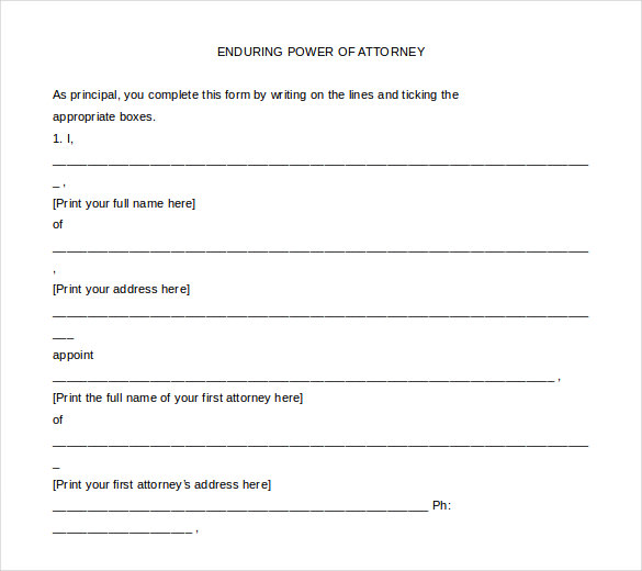 22+ Word Power of Attorney Templates Free Download