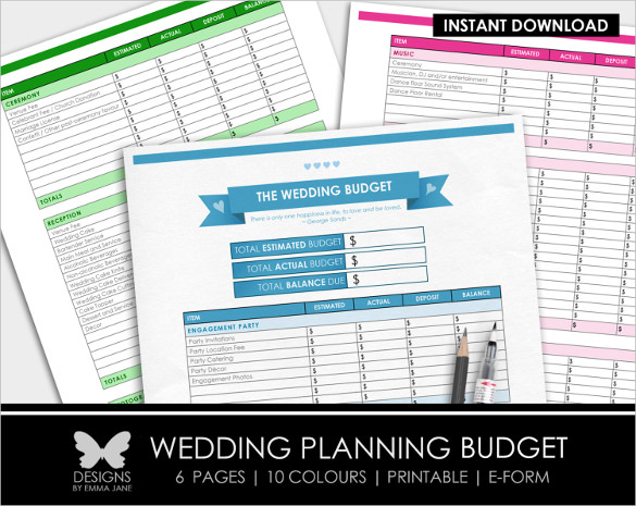 24+ Wedding Budget Templates - Free Sample, Example, Format Download!