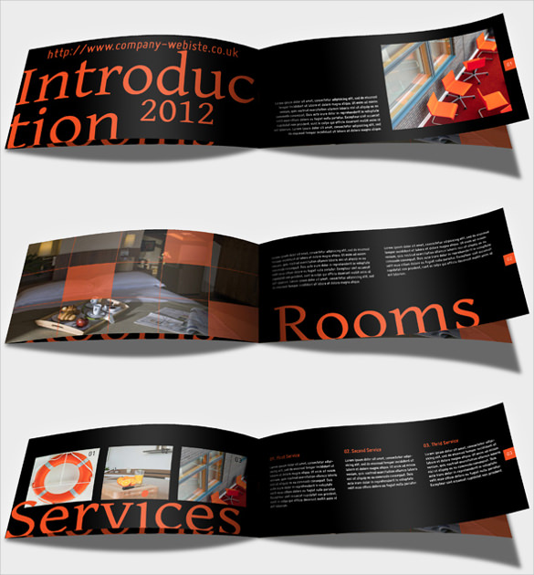 horizontal brochure template