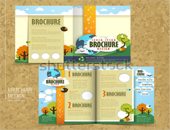 half fold brochure template