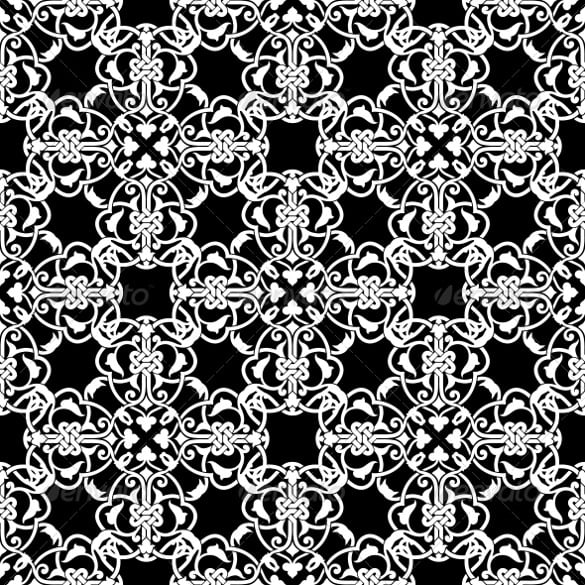 beautiful seamless black and white pattern download