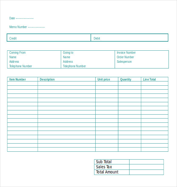 13+ Credit Memo Templates Google Docs, MS Word, Apple Pages