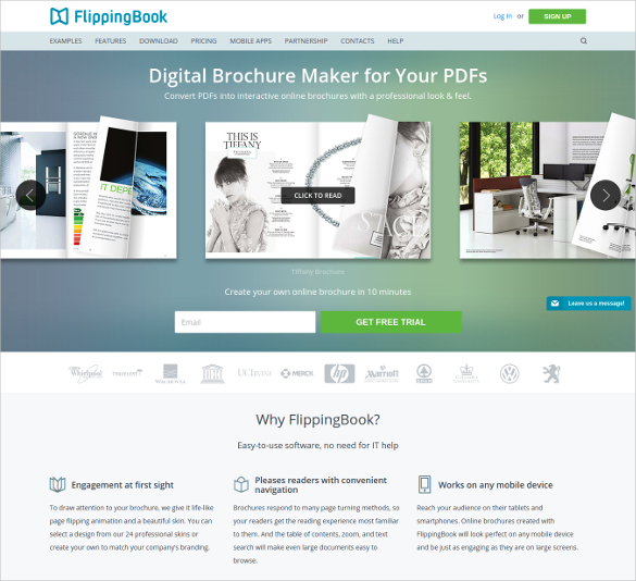 free online brochur maker for business