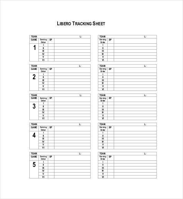 16 Tracking Sheet Templates Free Sample Example Format Download 