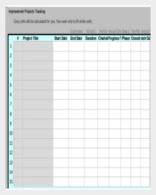 Excel Format of Project Tracking Template Download