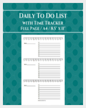 Daily Time Tracker Template Download