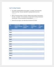 Goal Tracking Template Free PDF Format Download