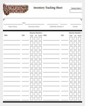 Free Tracking Sheet Template Pdf Download