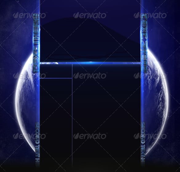 space youtube background template download