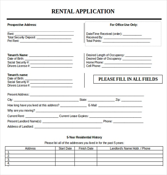 editable rental application template word document1