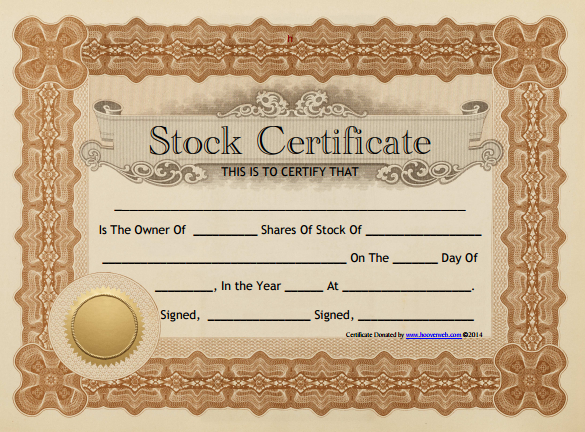 27+ Stock Certificate Templates - Word, PSD, AI, Publisher