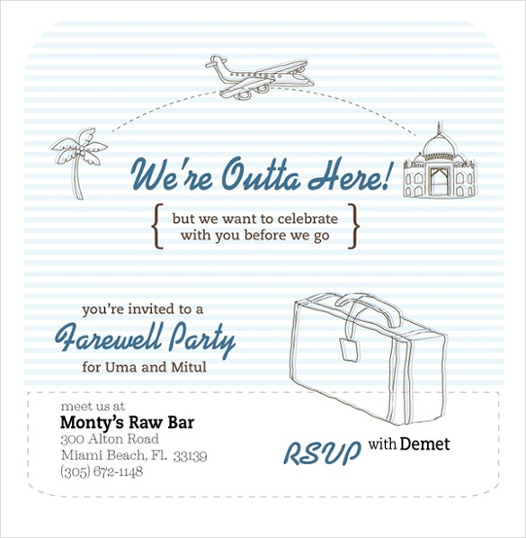 coworkers-farewell-party-flyer