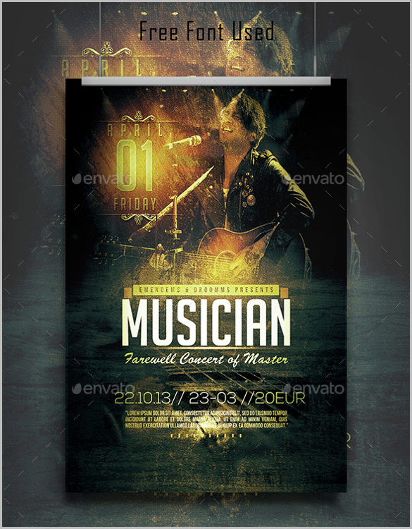 music-farewell-party-flyer-download