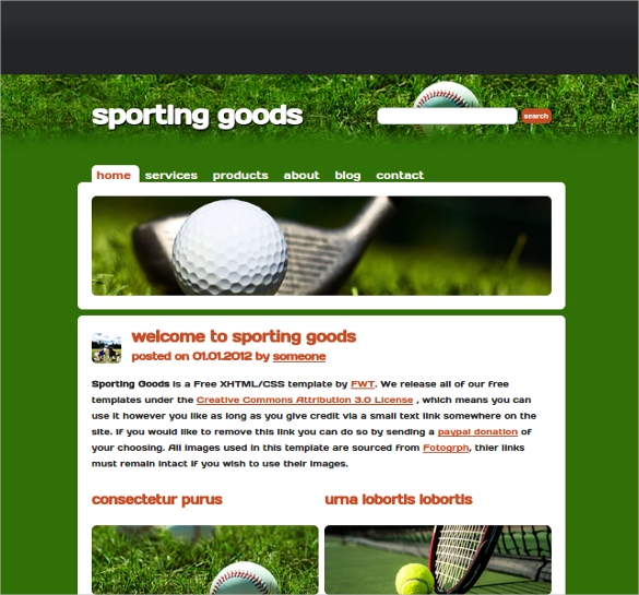 29+ Sports Website Themes & Templates