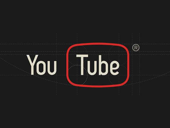 YouTube Logo 3D Render Illustration In Dark Texture Background.  Three-dimensional You Tube Video Icon Laying In Asphalt Floor With Copy  Space. 3D Rendering Social Media Signs . Stock Photo, Picture and Royalty