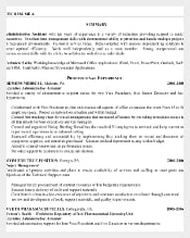 Executive Administrative Assistant Resume by Professional Experience