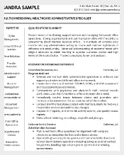 PDF Multi Dimensional Health Care Executive Administrative Resume