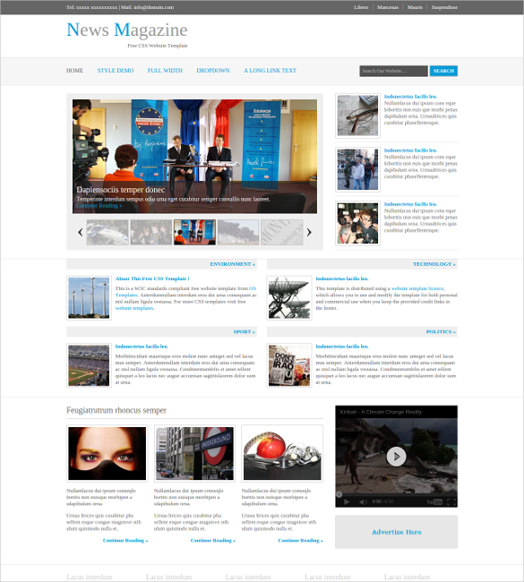 14+ News Website Themes & Templates