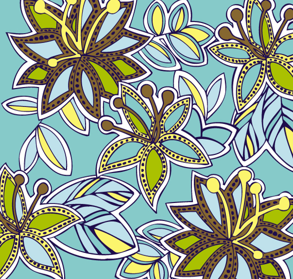 tribal floral pattern free download