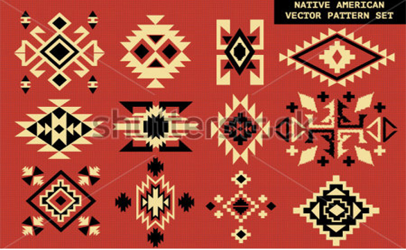 american vector pattern on red board free download
