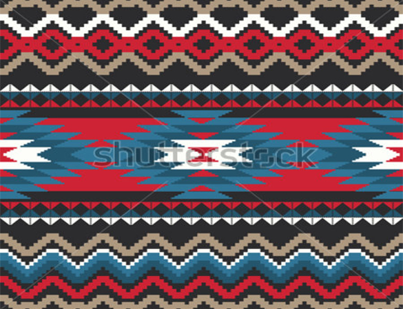 folk ornamental tribal seamless pattern download