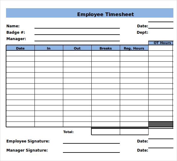 Weekly Timesheet Template Word Web Free Excel Timesheet Template For