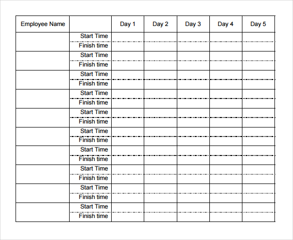 weekly timesheet for multiple employees excel