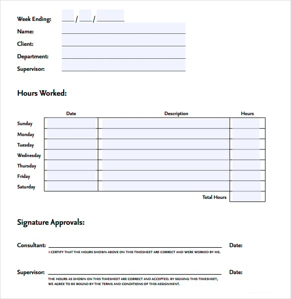 weekly hours timesheet template download in pdf