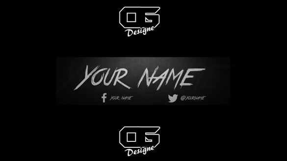 black backgound youtube banner download