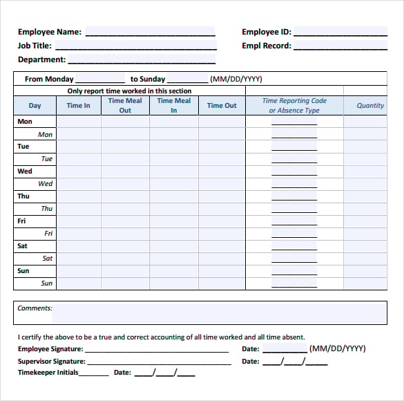 payroll timesheets free download in pdf format