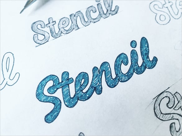 stencil-sketch-fontsdownload