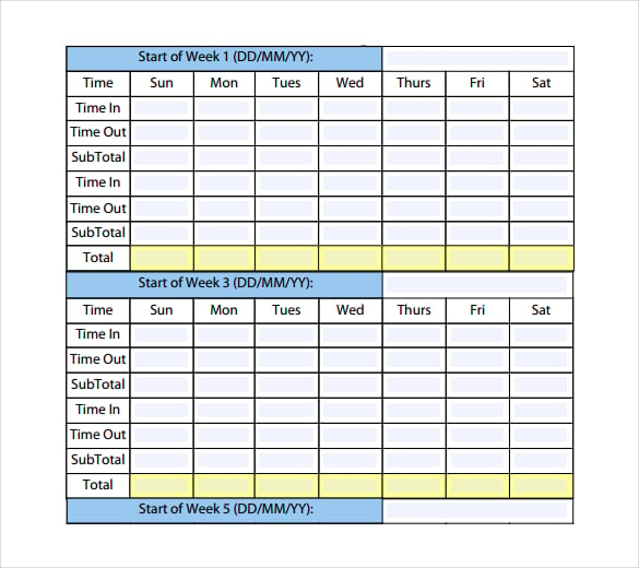 Monthly Timesheet Template Word from images.template.net
