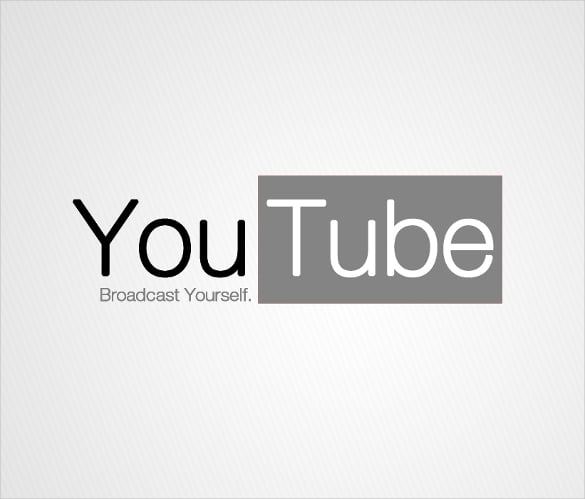 sample youtube logo instant download