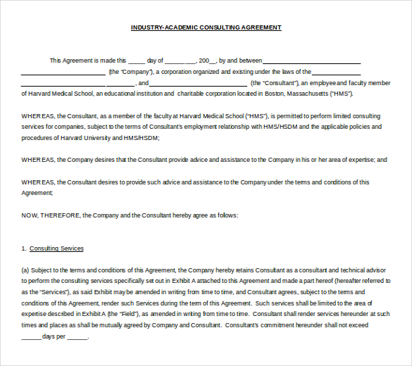 Free Business Contract Templates For Word Printable Templates