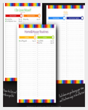 Daily Everyday Time Tracker Planner Template Sample Download