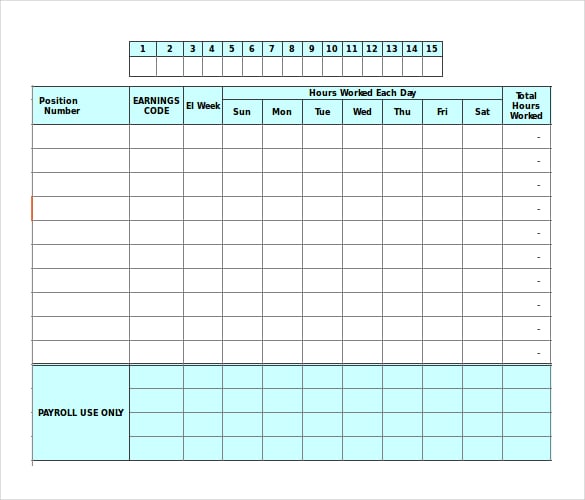 ms excel semi monthly employee timesheet template