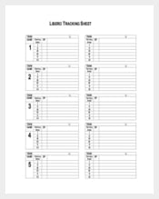 Free PDF Format of Tracking Sheet Template Download