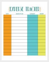Retro Glam Expense Tracker Template Sample Download