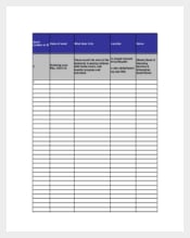 Sample Asset Department Tracking Template