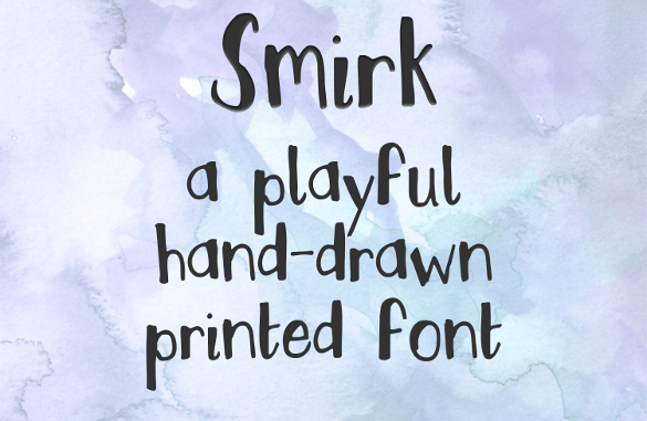 smirk handwritten font download