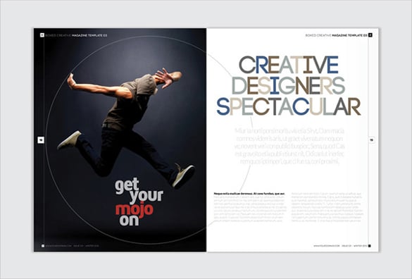 magazine and newsletter indesign brochure template download