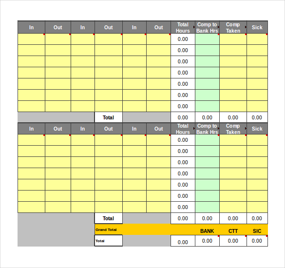 20+ Bi Weekly Timesheet Templates Free Sample, Example Format Download