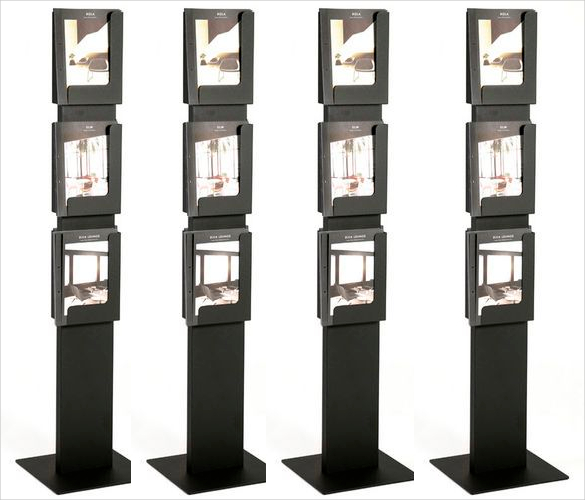 11+ Beautiful Examples of Brochure Rack Ideas