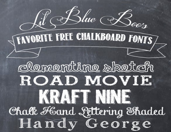 favorite free chalkboard fonts download