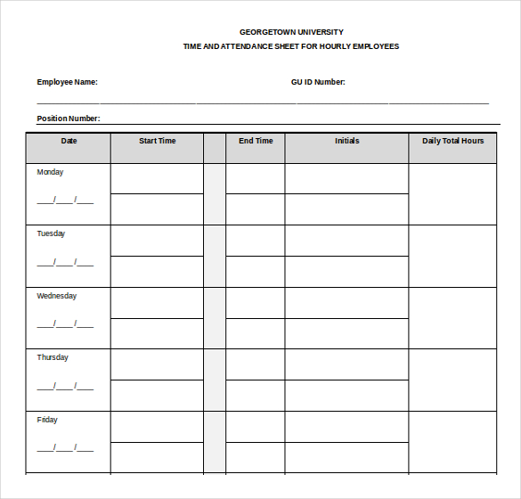 27+ MS Word Timesheet Templates Free Download