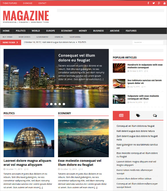 advertising news magazine blog wordpress theme