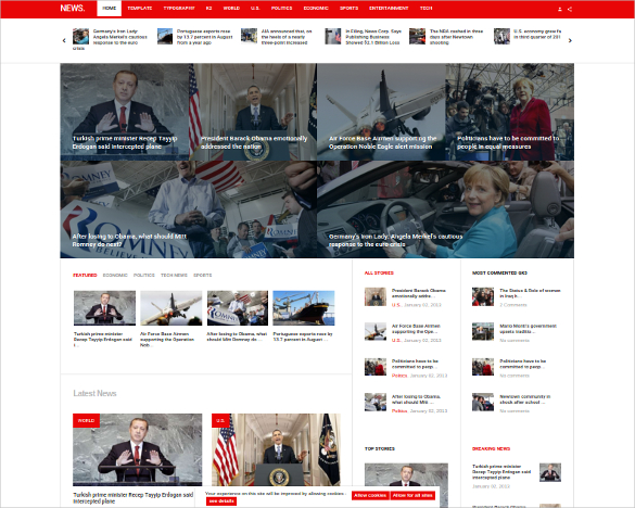 business news joomla template