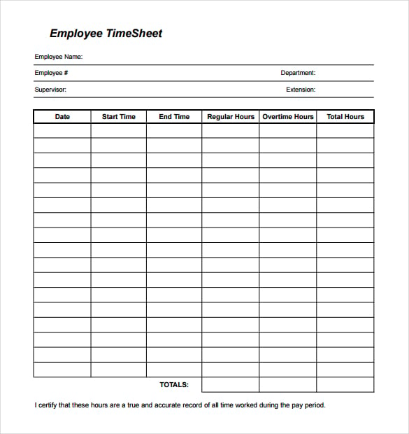 blank employee timesheet pdf template download