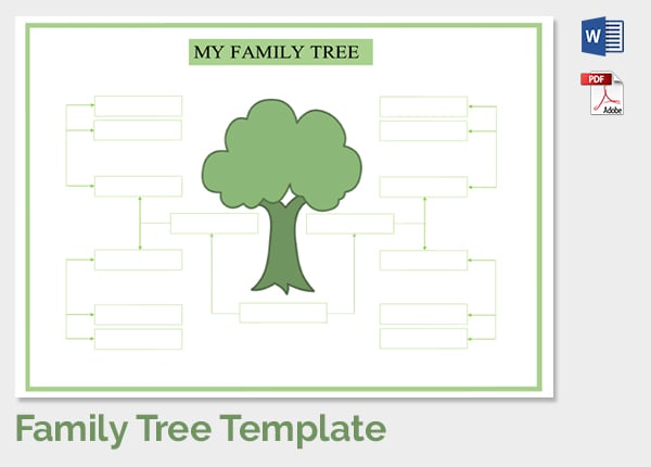 Family Tree Template - 37+ Free Printable Word, Excel, PDF, PSD, PPT ...